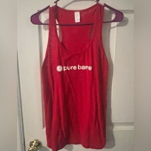Red Pure Barre tank top